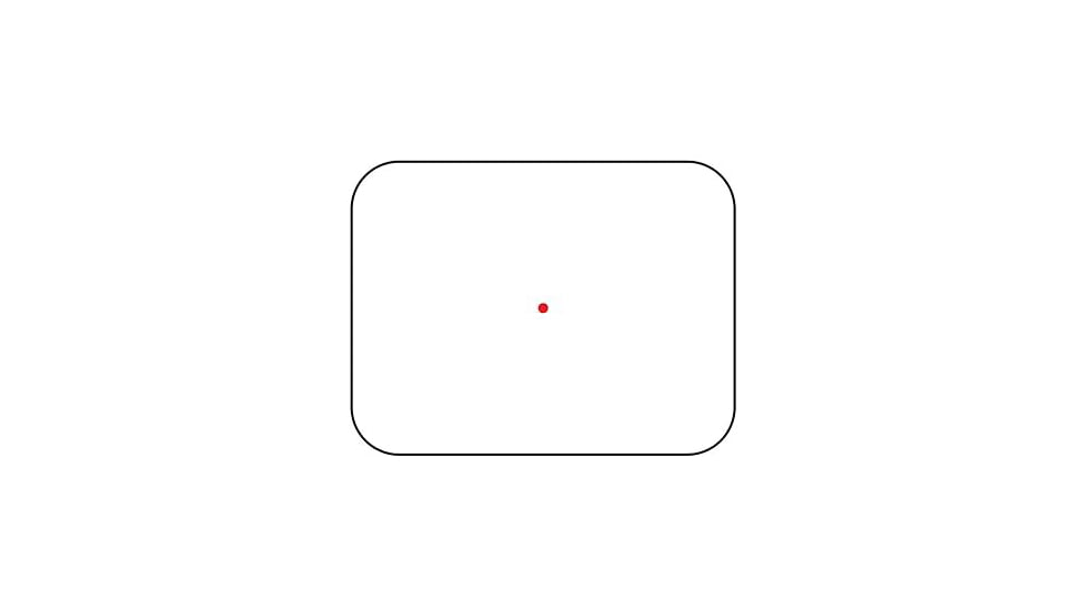 Gideon Optics Granite MOS Carry 1x 25.3x17.8mm Reflex Red Dot Sight, 3 MOA Red Dot Reticle, Black, GTMOS-CA-RD