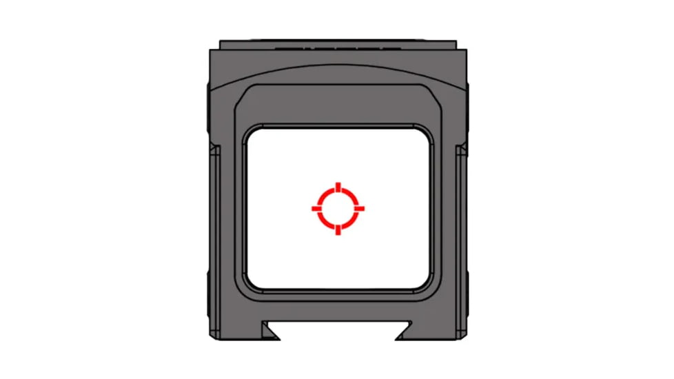 Gideon Optics Mediator II 21.4x18.8mm Closed Emitter Reflex Red Dot Sight, 3 MOA Red Dot + 28 MOA Circle, Black, MD20RD