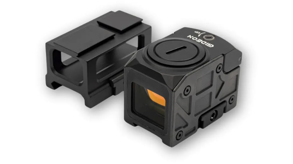 Gideon Optics Mediator II 21.4x18.8mm Closed Emitter Reflex Red Dot Sight, 3 MOA Red Dot + 28 MOA Circle, Black, MD20RD