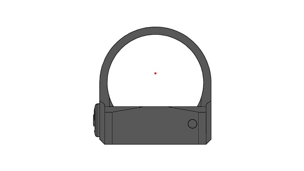 Gideon Optics Omega Reflex Sights, 3 MOA Red Single Dot Reticle, Black, OM50RD