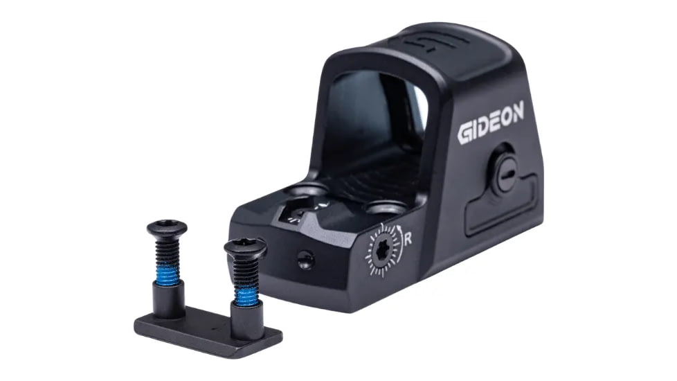 Gideon Optics Pebble Reflex Red Dot Sight, 1x14.8x15.2mm, Red Beam, 3 MOA Dot, Black, PB10RD