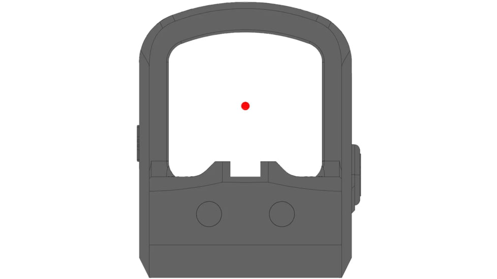 Gideon Optics Pebble Reflex Red Dot Sight, 1x14.8x15.2mm, Red Beam, 3 MOA Dot, Black, PB10RD