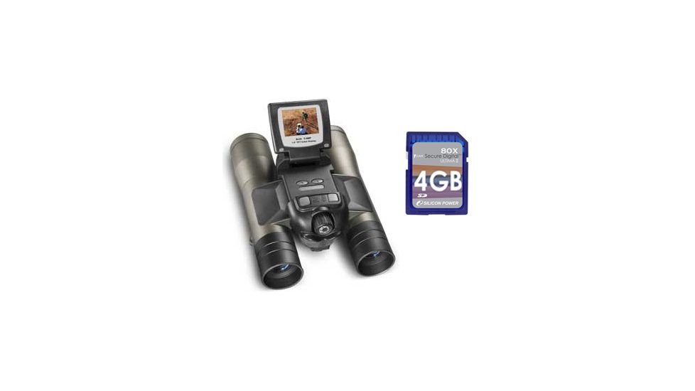 2-PC Digital Camera Binoculars Corporate Gift Package - Barska Point N' View 8x32mm 4.0MP Digital Camera Binoculars AH10952, Silicon Power Secure Digital 80X (Hi-Speed) 4GB Memory Card SP004GBSDC080V10