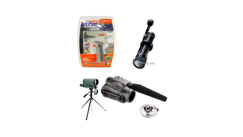 4-PC Ultimate Neighborhood Watch Gift Package - Bushnell Night Vision Scope w/ Audio Boom Microphone 260300 , Bushnell 16-32x50mm Scope 788332, Bushnell Speedster II 101900, Streamlight NF-2