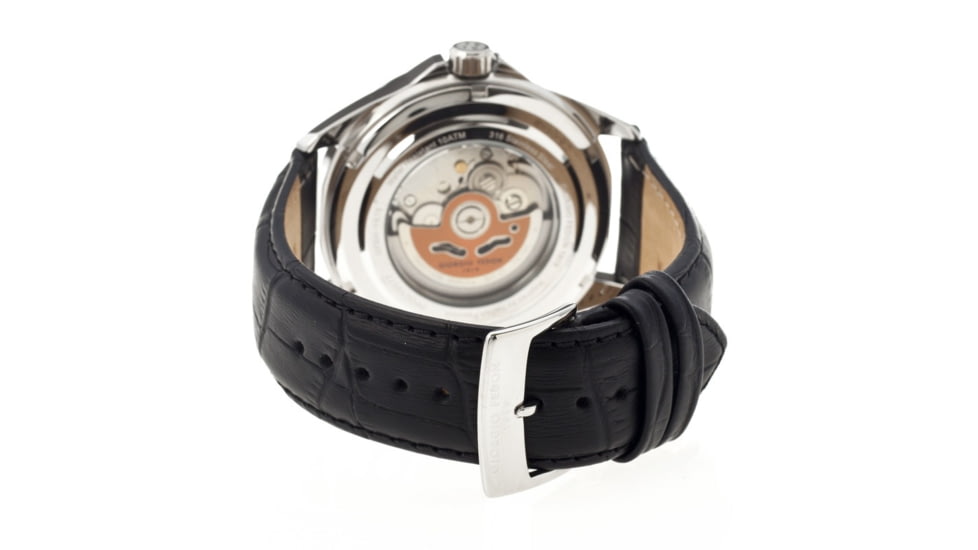 Giorgio Fedon 1919 Fedonmatic VI Mens Watch, Black Dial, Black Leather Band GIOGFBH002