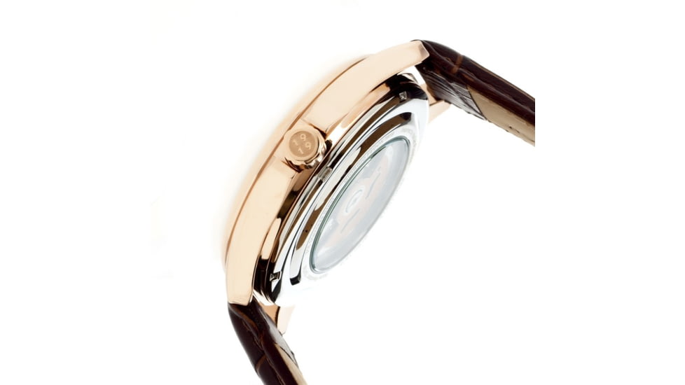 Giorgio Fedon 1919 Fedonmatic VI Mens Watch, Black Dial, Brown Leather Band GIOGFBH003