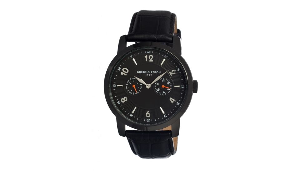 Giorgio Fedon 1919 Gfae003 Vintage II Mens Watch, Black GIOGFAE003