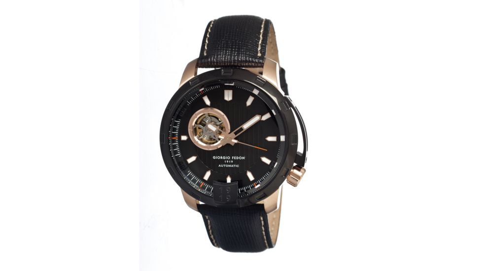 Giorgio Fedon 1919 Gfaq002 Mechanical III Mens Watch, Black GIOGFAQ002