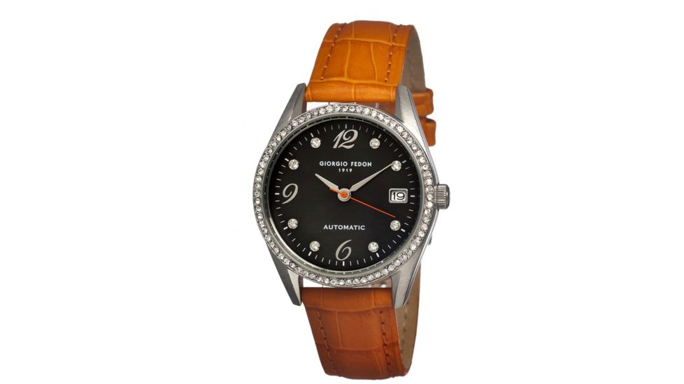 Giorgio Fedon 1919 Mechanical Lady I Ladies Watch, Orange-Silver-Black GIOGFAW001