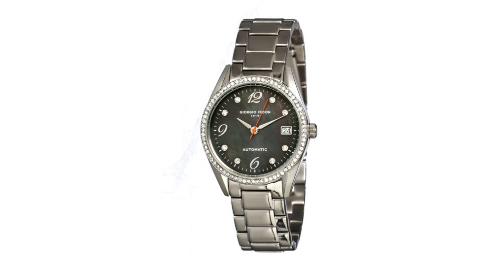 Giorgio Fedon 1919 Mechanical Lady I Ladies Watch, Silver-Black GIOGFAW003