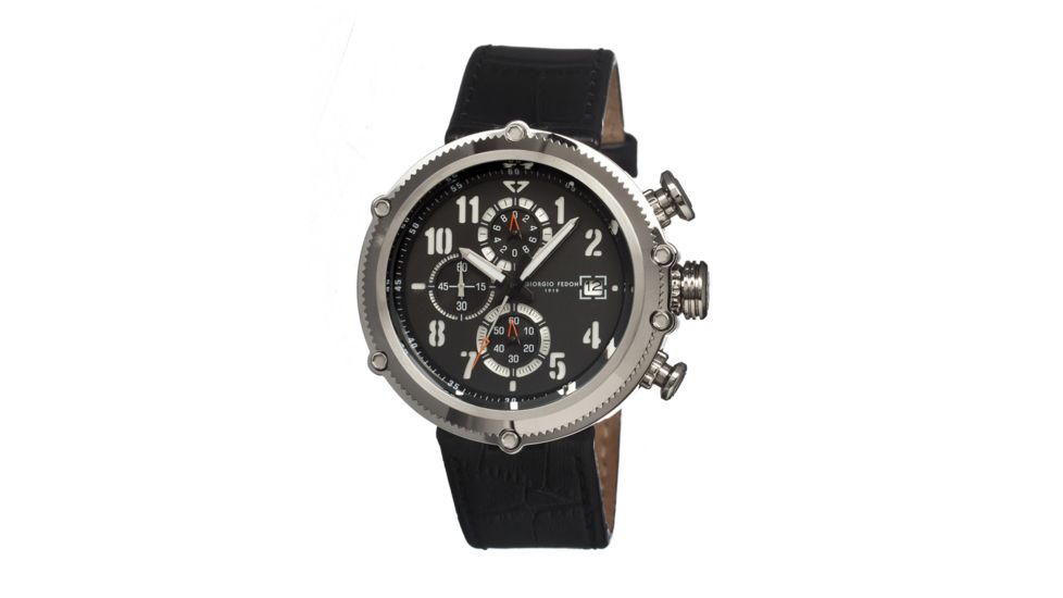 Giorgio Fedon 1919 Sport Utility Mens Watch, Black-Silver-Black GIOGFAV001