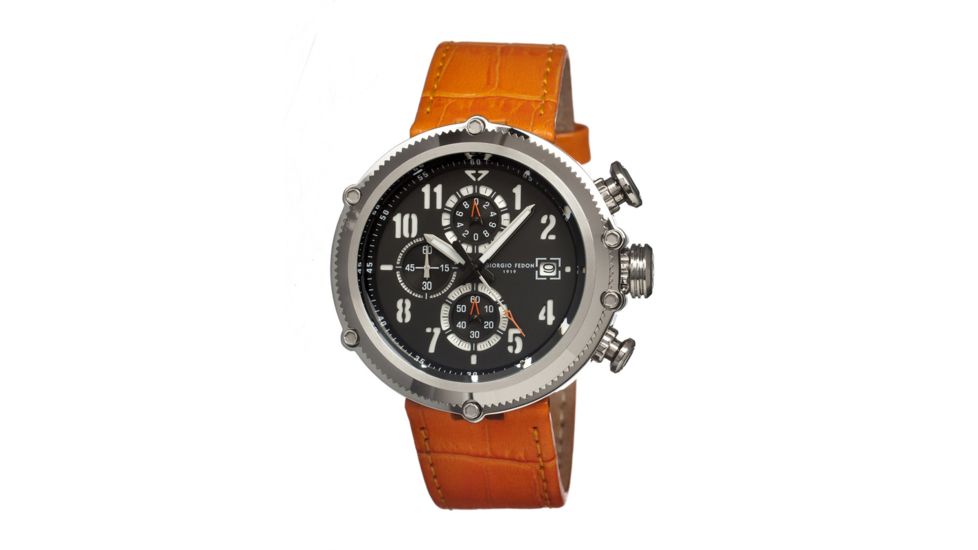 Giorgio Fedon 1919 Sport Utility Mens Watch, Orange-Silver-Black GIOGFAV002