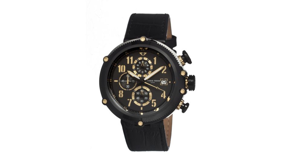 Giorgio Fedon 1919 Sport Utility Mens Watch, Black-Gold GIOGFAV004