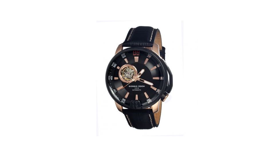 Giorgio Fedon 1919 Timeless III Mens Watch, Black Dial, 45mm Case Diameter GIOGFBA003
