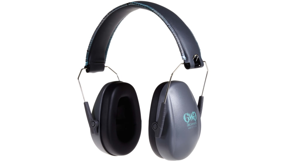Girls With Guns Assure Low-Profile Earmuffs, 23 dB NRR, ANSI S3.19 &amp; CE EN352-1 Hearing Protection Rated, Gray/Teal/Black, One Size, 2319