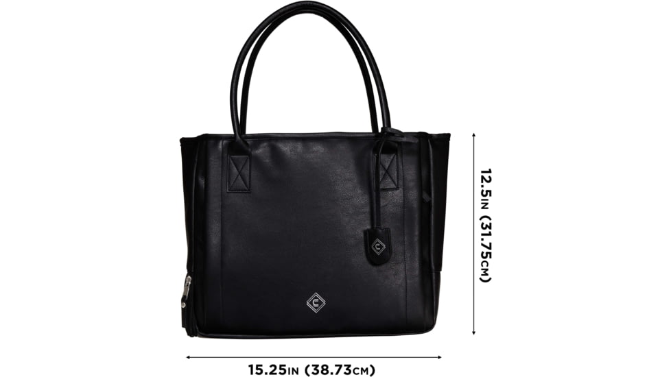 Girls With Guns Cosmic Tote, Lockable Concealed Carry, Black, 15.3 in x 12.5 in x 7 in, 8231