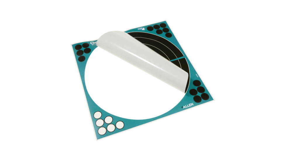 Girls With Guns Gwg Splash Self-Adhesive Paper Bullseye Target, Teal/Black, 12X12, 15279
