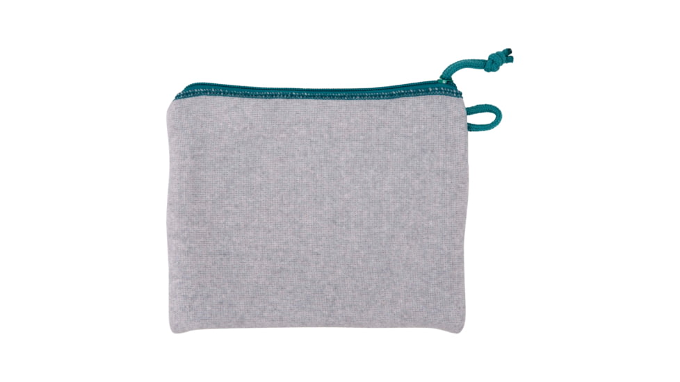 Girls With Guns Knit Fabric Handgun Storage Pouch w/Writable ID Label, Lockable Keyring, Zipper Closure, 7x9in, Fleece Lining, Full Size Interior, Gray/Blue Accents, 9074