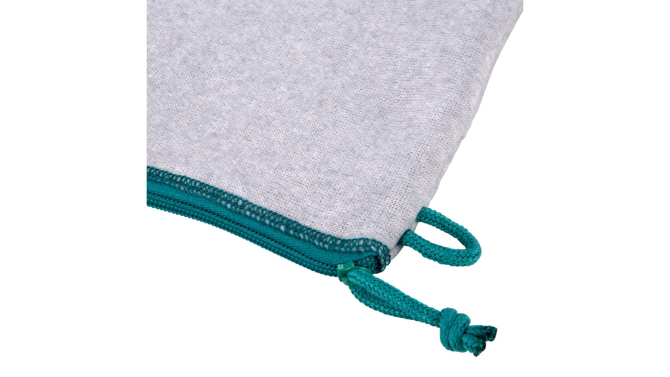 Girls With Guns Knit Fabric Handgun Storage Pouch w/Writable ID Label, Lockable Keyring, Zipper Closure, 7x9in, Fleece Lining, Full Size Interior, Gray/Blue Accents, 9074