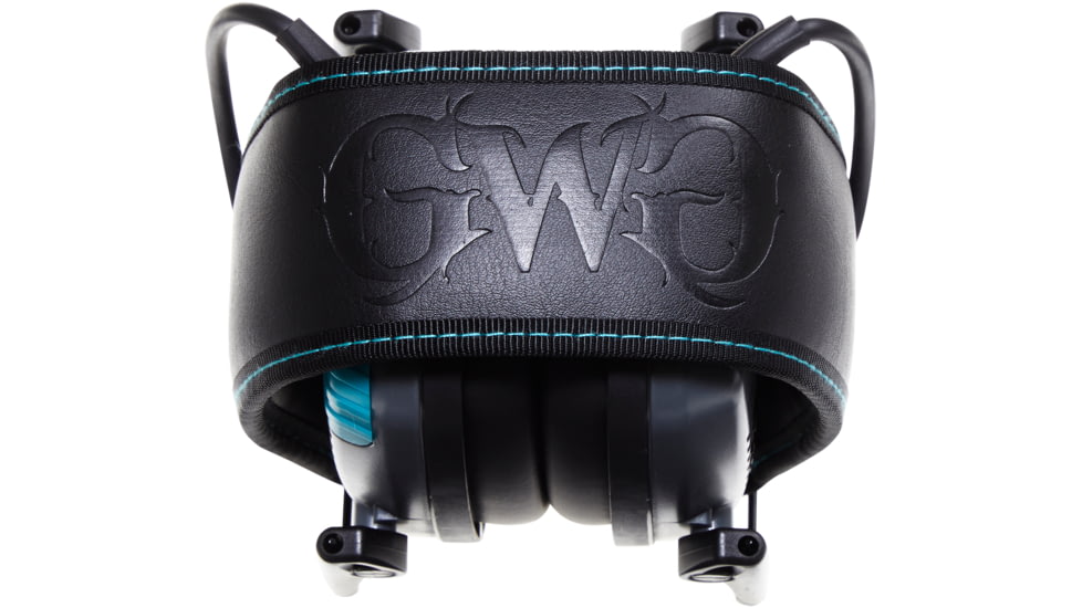 Girls With Guns Shield Low-Profile Electronic Earmuffs, 24 dB NRR, ANSI S3.19 &amp; CE EN352-1 Hearing Protection Rated, Gray/Teal/Black, One Size, 2348
