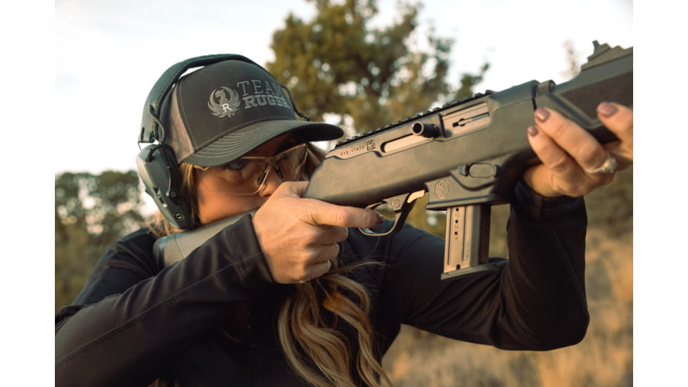 Girls With Guns Shield Low-Profile Electronic Earmuffs, 24 dB NRR, ANSI S3.19 &amp; CE EN352-1 Hearing Protection Rated, Gray/Teal/Black, One Size, 2348