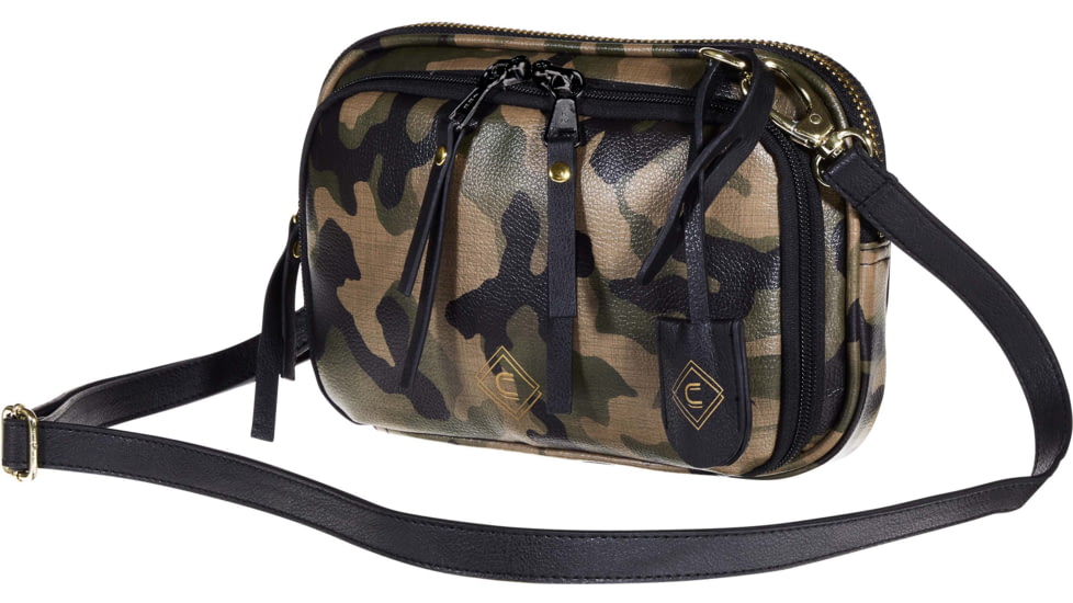 Girls With Guns Tomboy Clutch Purse, Lockable Concealed Carry, Ambidextrous, Camo, 10 in x 6.5 in x 2 in, 90-90
