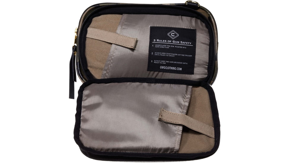 Girls With Guns Tomboy Clutch Purse, Lockable Concealed Carry, Ambidextrous, Camo, 10 in x 6.5 in x 2 in, 90-90