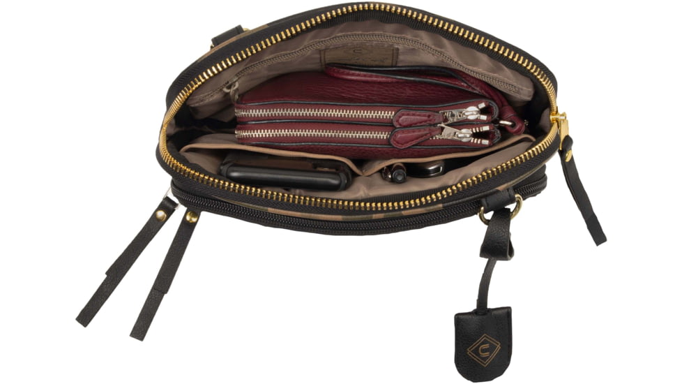 Girls With Guns Tomboy Clutch Purse, Lockable Concealed Carry, Ambidextrous, Camo, 10 in x 6.5 in x 2 in, 90-90