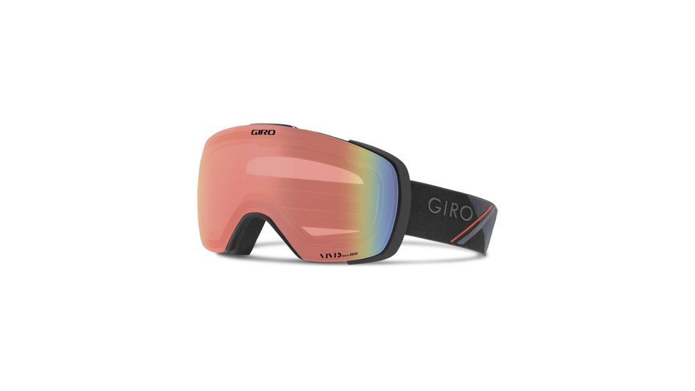 Giro Contact Goggle, Black/Red Sporttech/Vivid Infrared, Large, 7082481