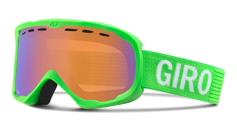 Giro Focus Goggle-Bright Green Monotone-Persimmon Boost