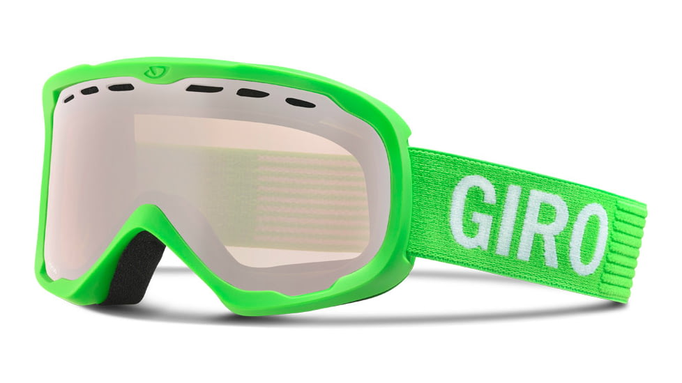 Giro Focus Goggle-Bright Green Monotone-Rose Silver