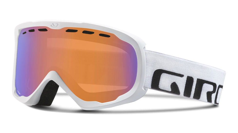 Giro Focus Goggle-White Wordmark-Persimmon Boost