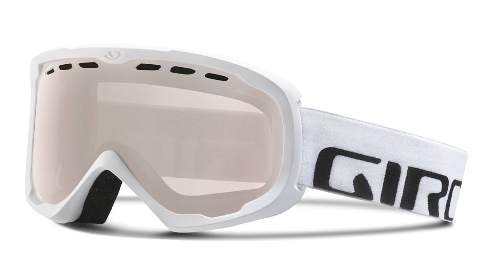 Giro Focus Goggle-White Wordmark-Rose Silver
