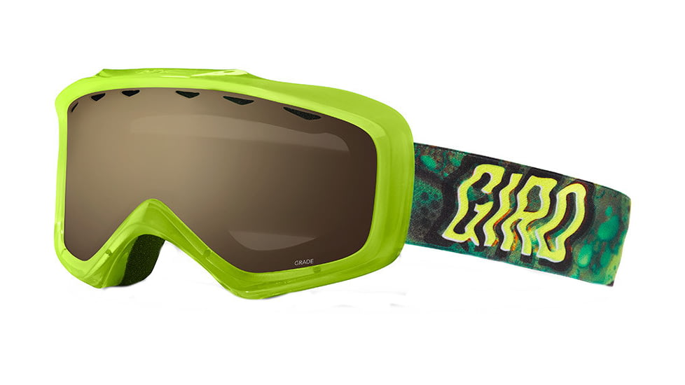 Giro Grade Goggle - Kid's-Lime Secret Ooze-Amber Rose