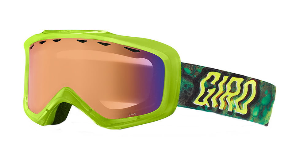 Giro Grade Goggle - Kid's-Lime Secret Ooze-Persimmon Boost