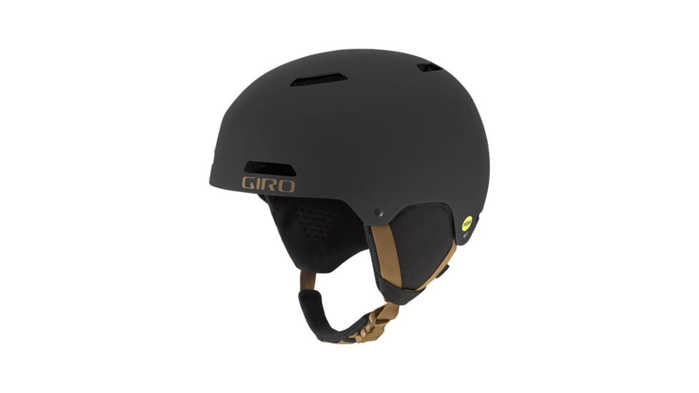 Giro Ledge MIPS Snow Helmet, Matte Black/Bronze, Small, 7083461