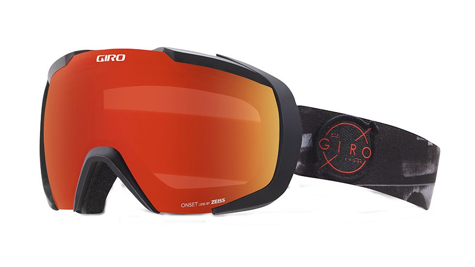 Giro Onset Goggle-Black/Gray 8MM-Amber Scarlet