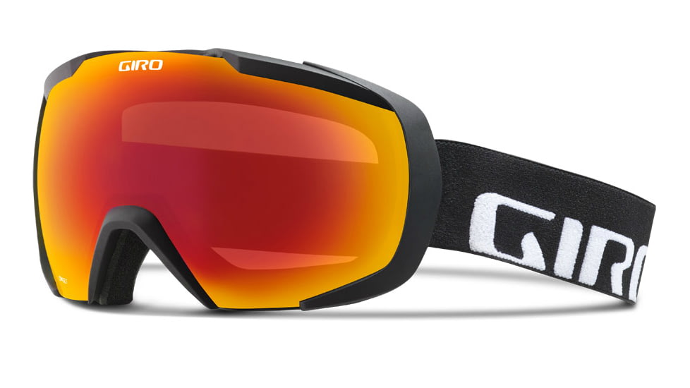 Giro Onset Goggle-Black Wordmark-Amber Scarlet