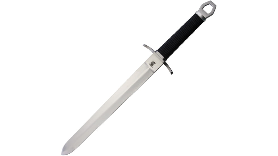 Gladius Agincourt Mini Sword, 9.25 satin finish unsharpened stainless blade, Black cord wrapped handle, 2521