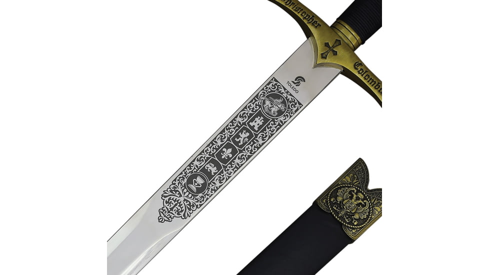 Gladius Christopher Columbus Sword, 40.25in Overall, 32in Satin Stainless Blade, Cord Wrapped Handle, 3111V
