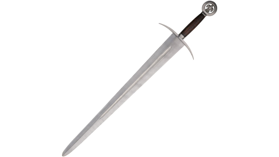 Gladius Daguesse Sword No Scabbard, 26 unsharpened stainless blade, Brown wood handle, 3520