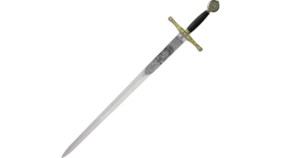 Gladius Excalibur Sword Special Deco, 35 unsharpened carbon steel blade, Metal alloy handle, 281