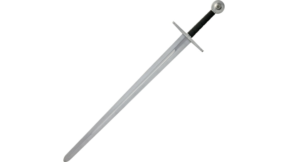 Gladius Hattin Crusader Style Sword, 29.25 unsharpened carbon steel blade, Satin finish metal alloy handle, 3514V