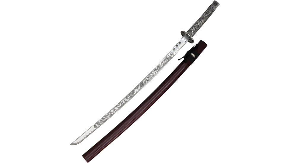 Gladius Katana Silver Engraved