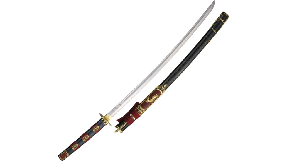 Gladius Minamoto Katana, 29 carbon steel blade, Black wood handle, 112