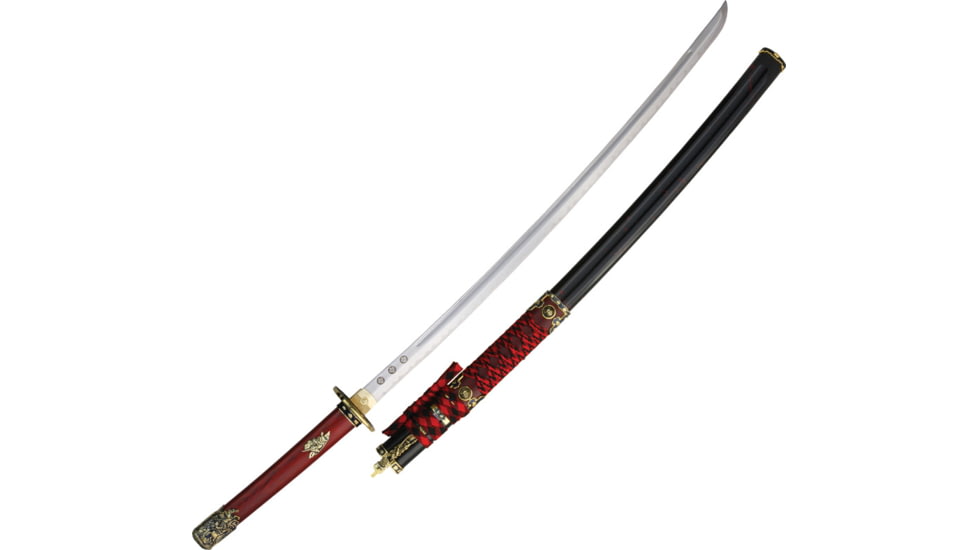 Gladius Shimazu Katana, 29 carbon steel blade, Brown wood handle, 124