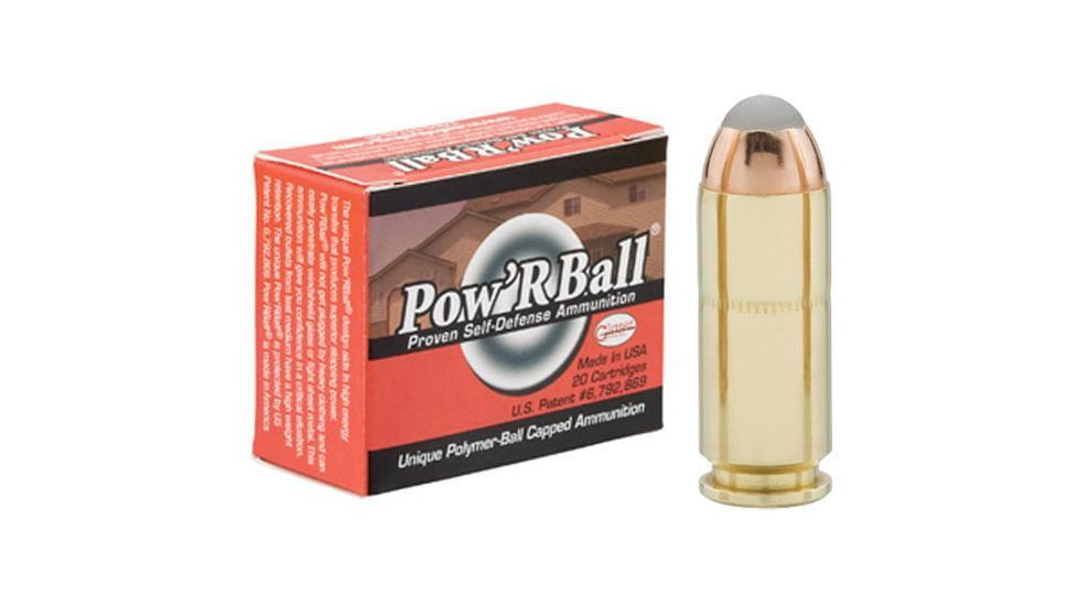 Glaser PowRBall Handgun Ammunition 10mm Auto 135 gr JHP 1400 fps 20/box, PB10135/20