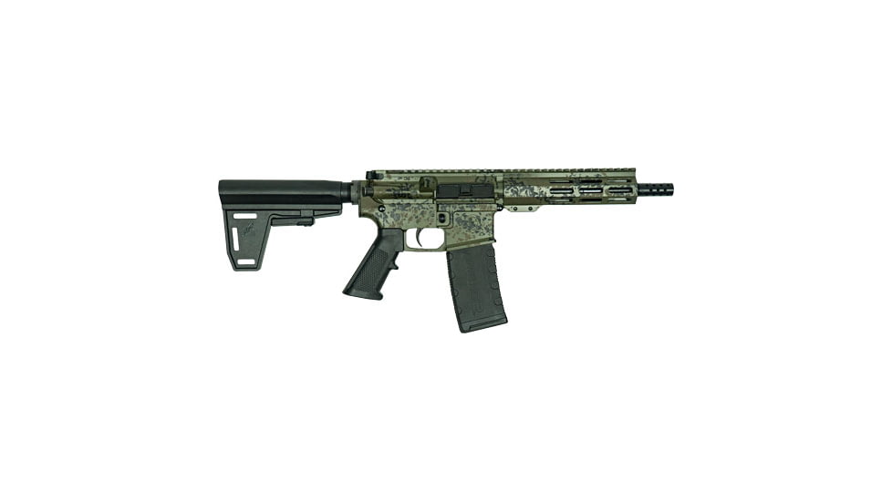 GLFA AR-15 Semi Auto Pistol w/5 Knives Lichen, .223 Remington/5.56x45mm NATO, 7.5 inch Barrel