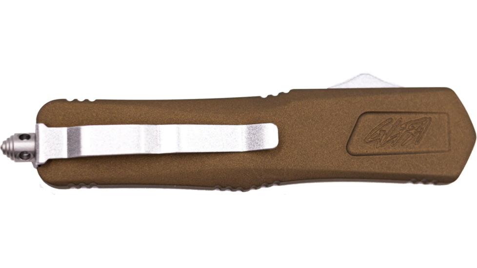 GLFA Smooth Spring Assisted OTF Knife, Smooth Blade, Bronze, 8", GL-KMD-SMT BRZ