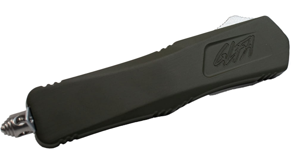 GLFA Smooth Spring Assisted OTF Knife, Smooth Blade, OD Green, 8", GL-KMD-SMT ODG